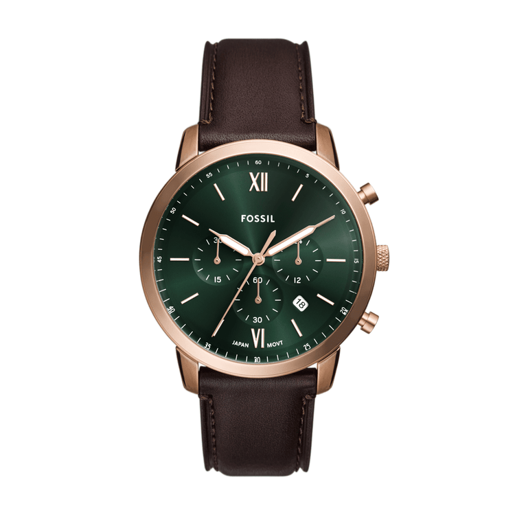 Fossil Neutra Chronograph Brown Leather Watch FS6073