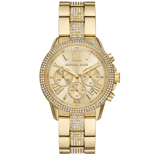 Michael Kors Brynn Chronograph Gold-Tone Stainless Steel Watch MK7504 watches item