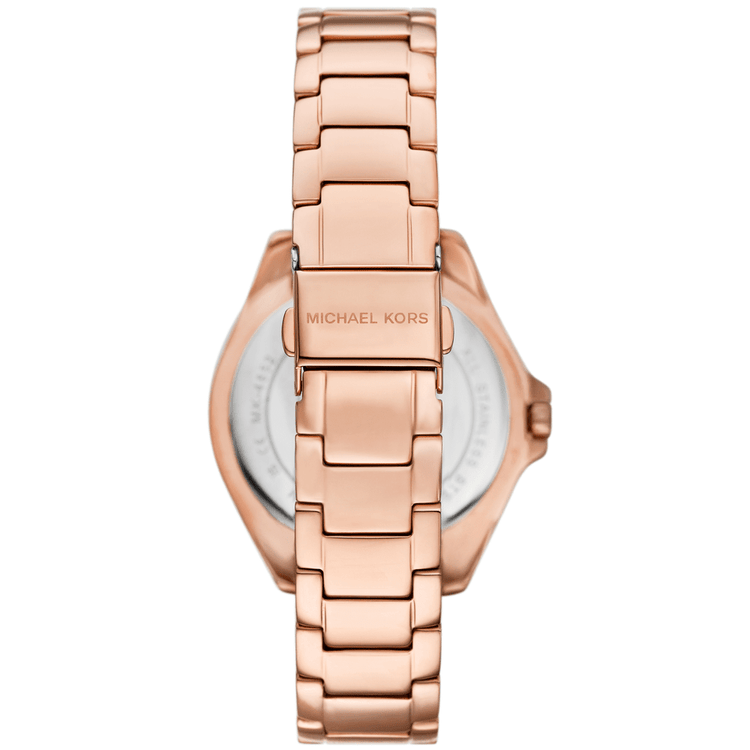 Michael Kors Kacie Three-Hand Rose Gold-Tone Stainless Steel Watch MK4853
