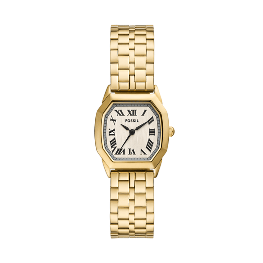Fossil Harlow Three-Hand Gold-Tone Stainless Steel Watch ES5361 watches item