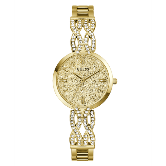 GUESS Ladies Gold Tone Analogue Watch GW0868L2 watches item