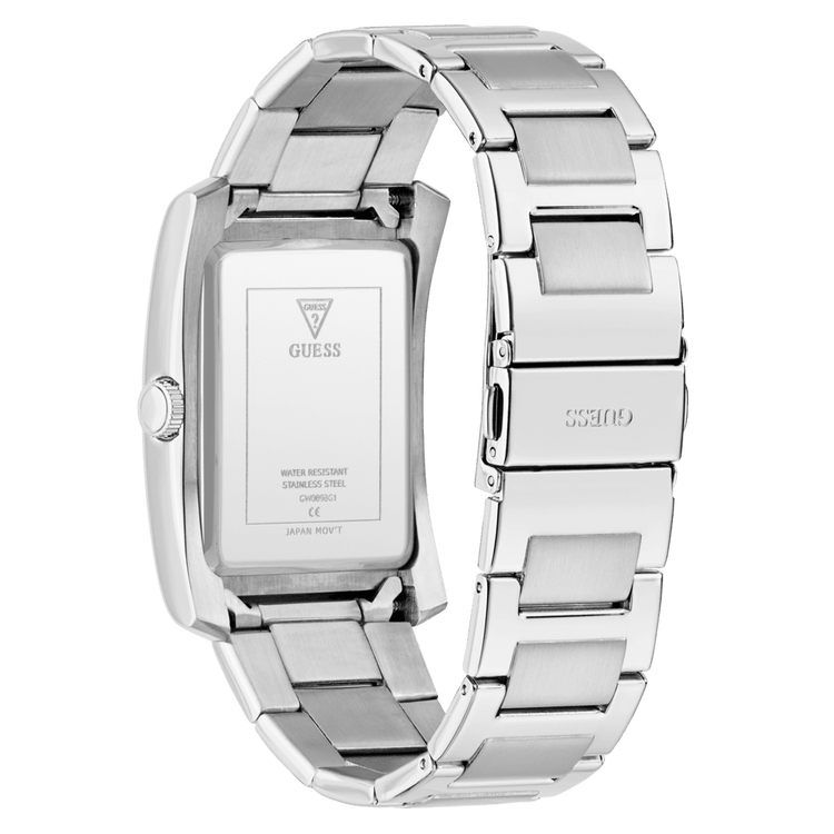 GUESS Men's Silver Tone Analogue Watch GW0896G1