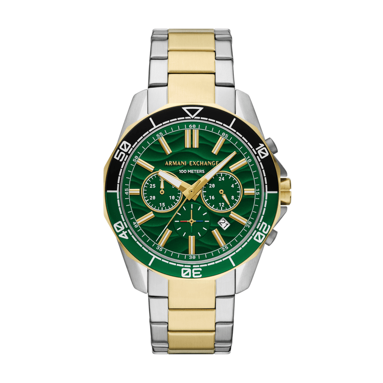 Armani Exchange Chronograph Two-Tone Stainless Steel Watch AX1966