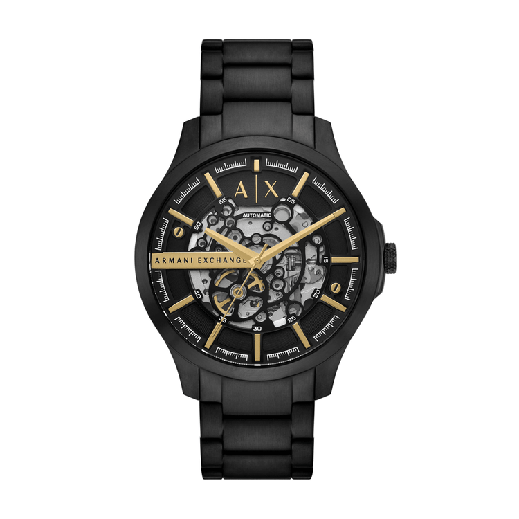 Armani Exchange Automatic Black Stainless Steel Watch AX2463