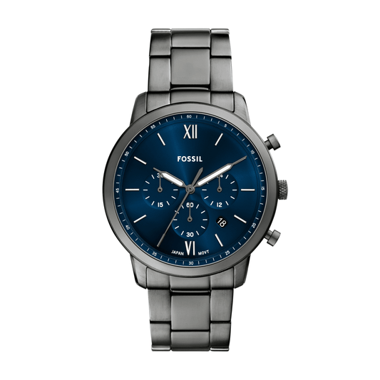 Fossil Neutra Chronograph Smoke Stainless Steel Watch FS6111 watches item
