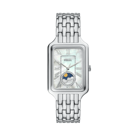 Fossil Raquel Sun Moon Multifunction Stainless Steel Watch ES5400 watches item