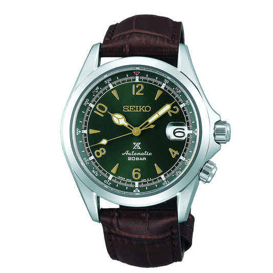 Seiko Men's Stainless Steel Green Watch SPB121J watches item