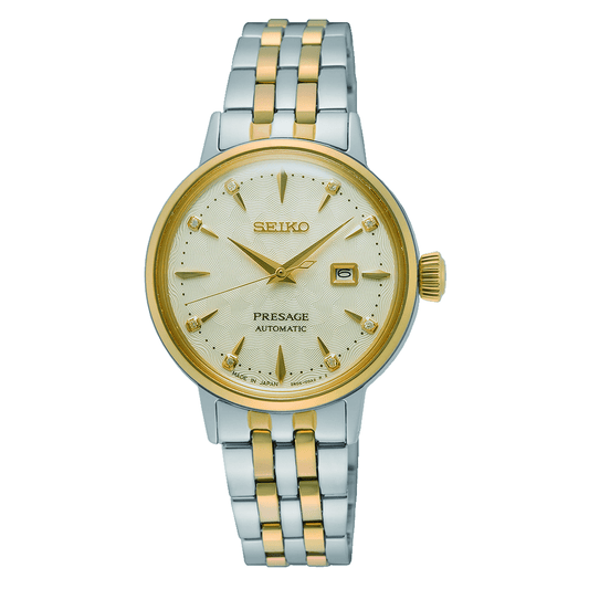 Seiko Ladies Stainless Steel Champagne Watch SRE010J watches item