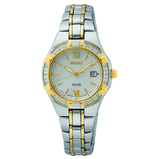 Seiko Ladies Stainless Steel Mother of Pearl Watch SUT426P watches item