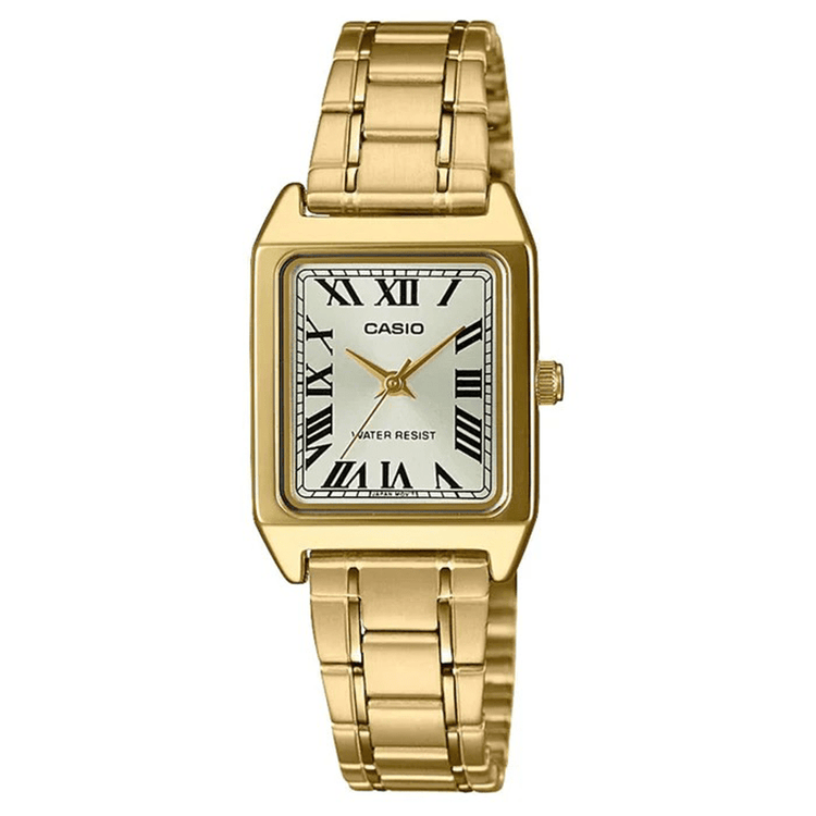 Casio Ladies Analogue Gold Watch LTPV007G-9B