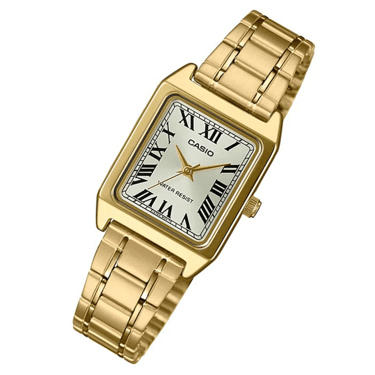 Casio Ladies Analogue Gold Watch LTPV007G-9B