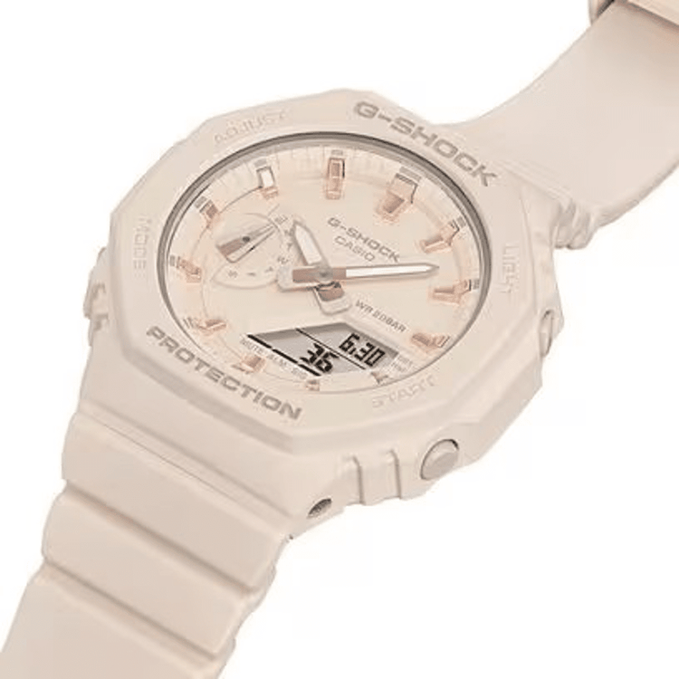 Casio G Shock Ladies Cream Watch GMA-S2100-4A