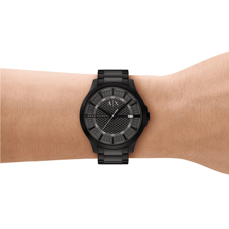 Armani Exchange Men's Black Hampton Quartz Watch AX2464