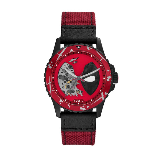 Fossil Marvel LE Deadpool Limited Edition Watch LE1196SET watches item