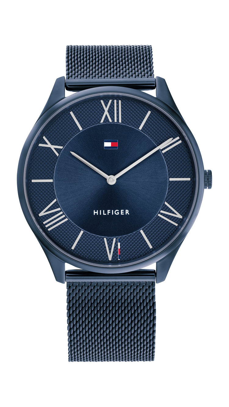 Tommy Hilfiger Becker Ionic Plated Blue Steel Navy Dial Men's Watch 1710514