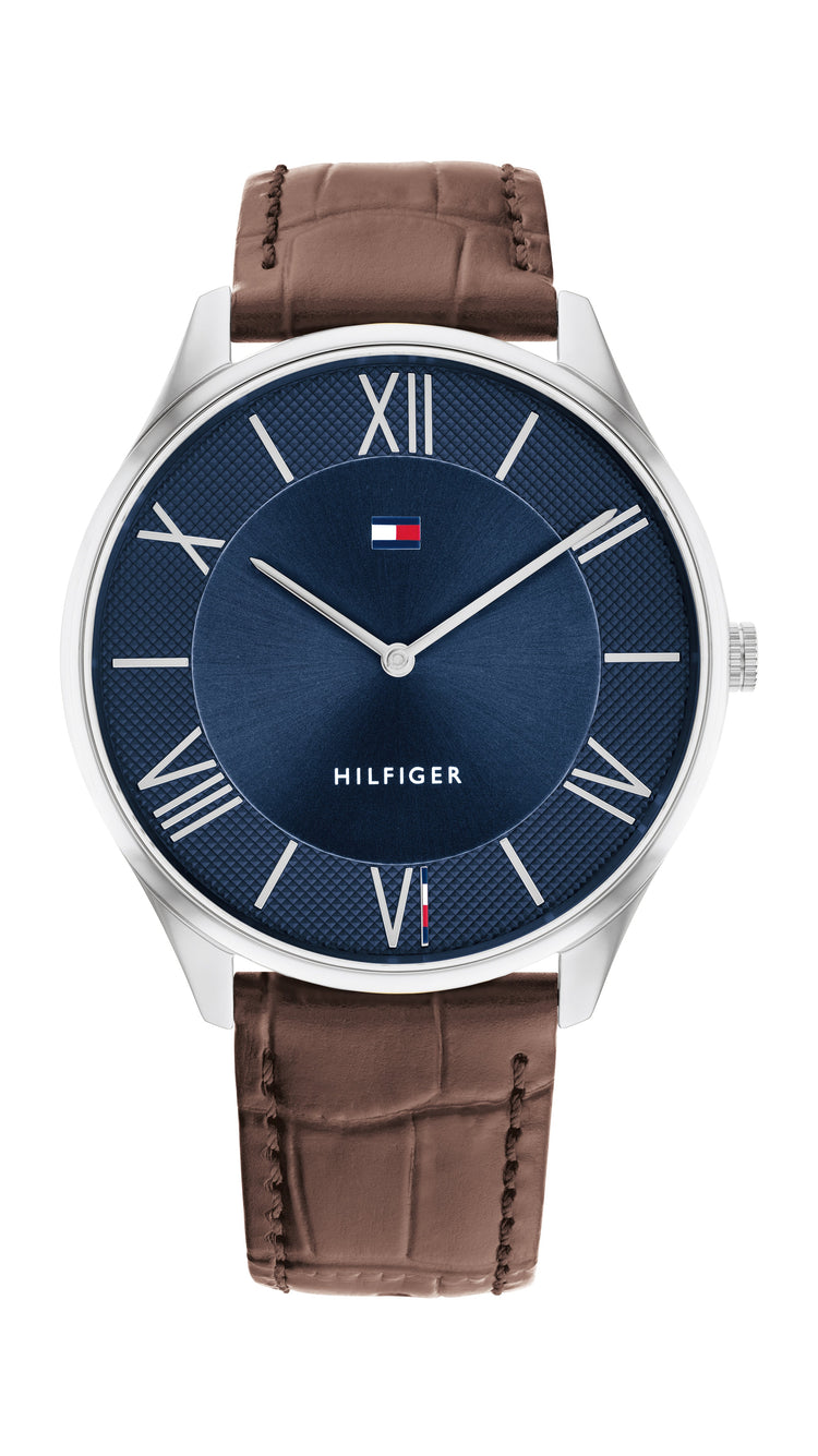 Tommy Hilfiger Becker Blue and Brown Men's Watch 1710536