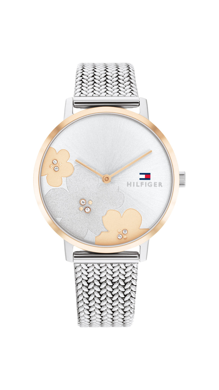 Tommy Hilfiger Tea Le Stainless Steel Silver Dial Ladies Watch 1782604
