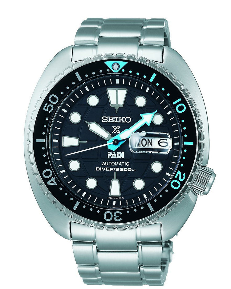 Seiko Prospex PADI Special Edition Black and Silver Divers Watch SRPG19K Watches Seiko 
