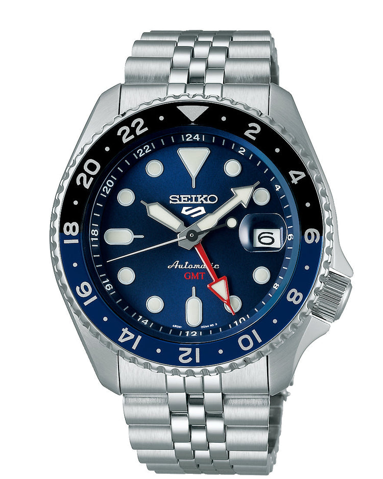 Seiko Sports Blue and Silver Men's Watch SSK003K