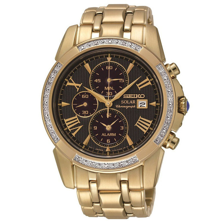 Seiko Le Grand Sport Solar Mens Chrono Watch SSC314P-9 Watches Seiko 