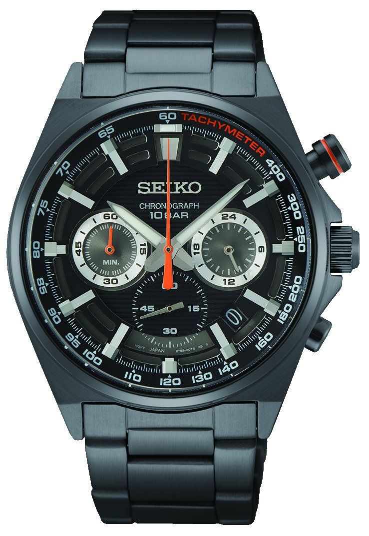 Seiko Chronograph Black Men's Watch SSB399P Watches Seiko 