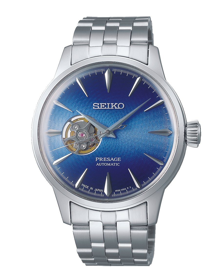 Seiko Presage Blue and Silver Men's Watch SSA439J Watches Seiko 