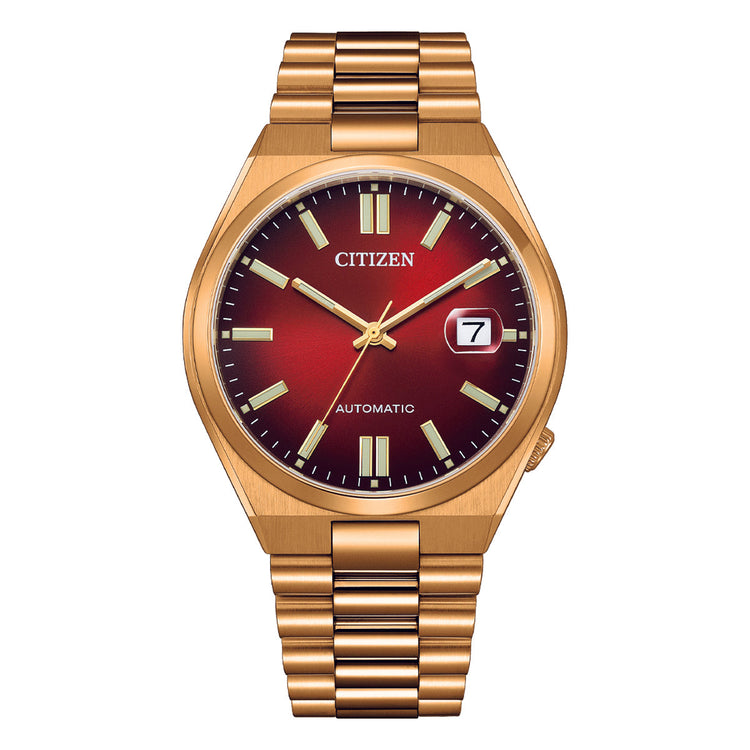 Citizen Tsuyosa Red and Rose Gold Automatic Watch NJ0153-82X