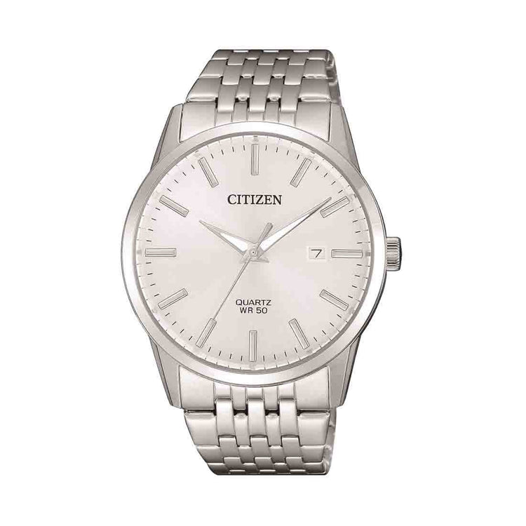 Citizen Men's Silver Stainless-Steel White Face Watch Model BI5000-87A Watches Citizen 