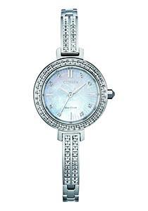 Citizen Eco Drive Crystal and Silver Women's Watch EM0860-51D Watches Citizen 