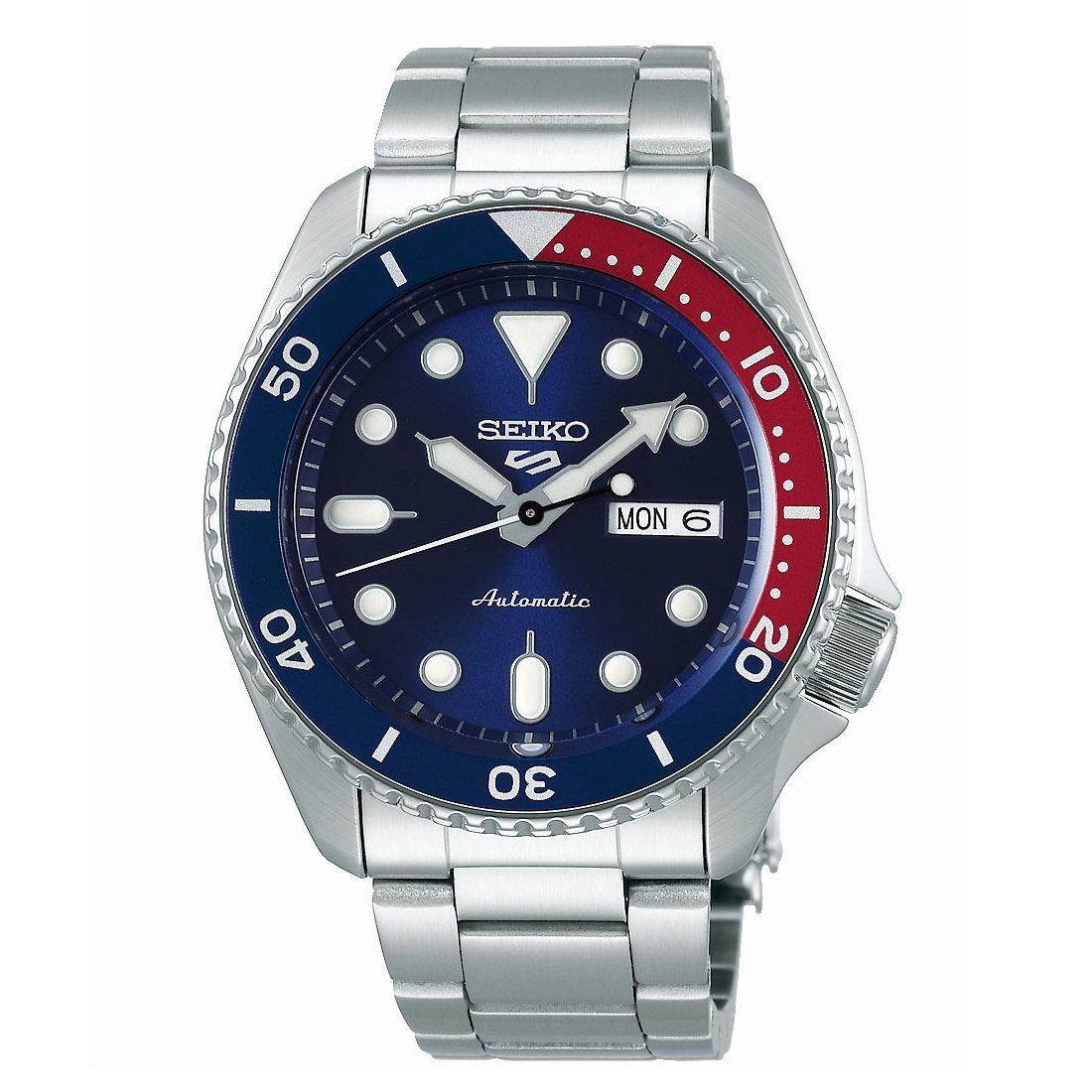 Seiko Automatic Red, Blue & Silver Watch SRPD53K Watches Seiko 