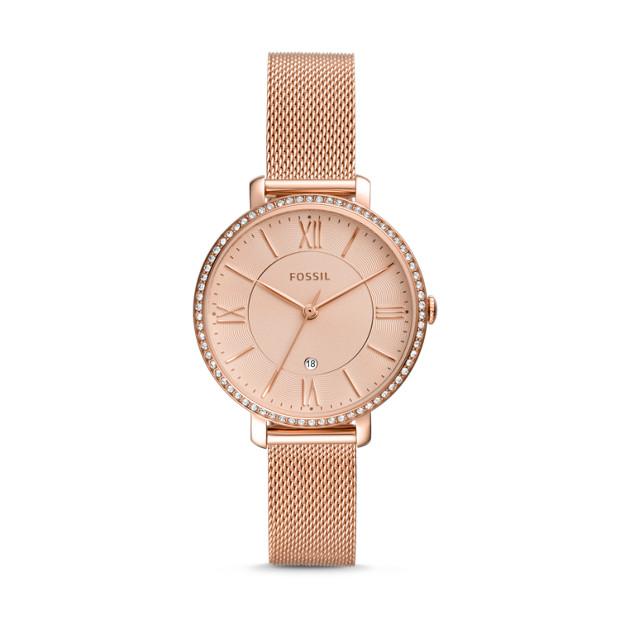 Fossil Jacqueline Rose Gold-Tone Watch ES4628 Watches Fossil 