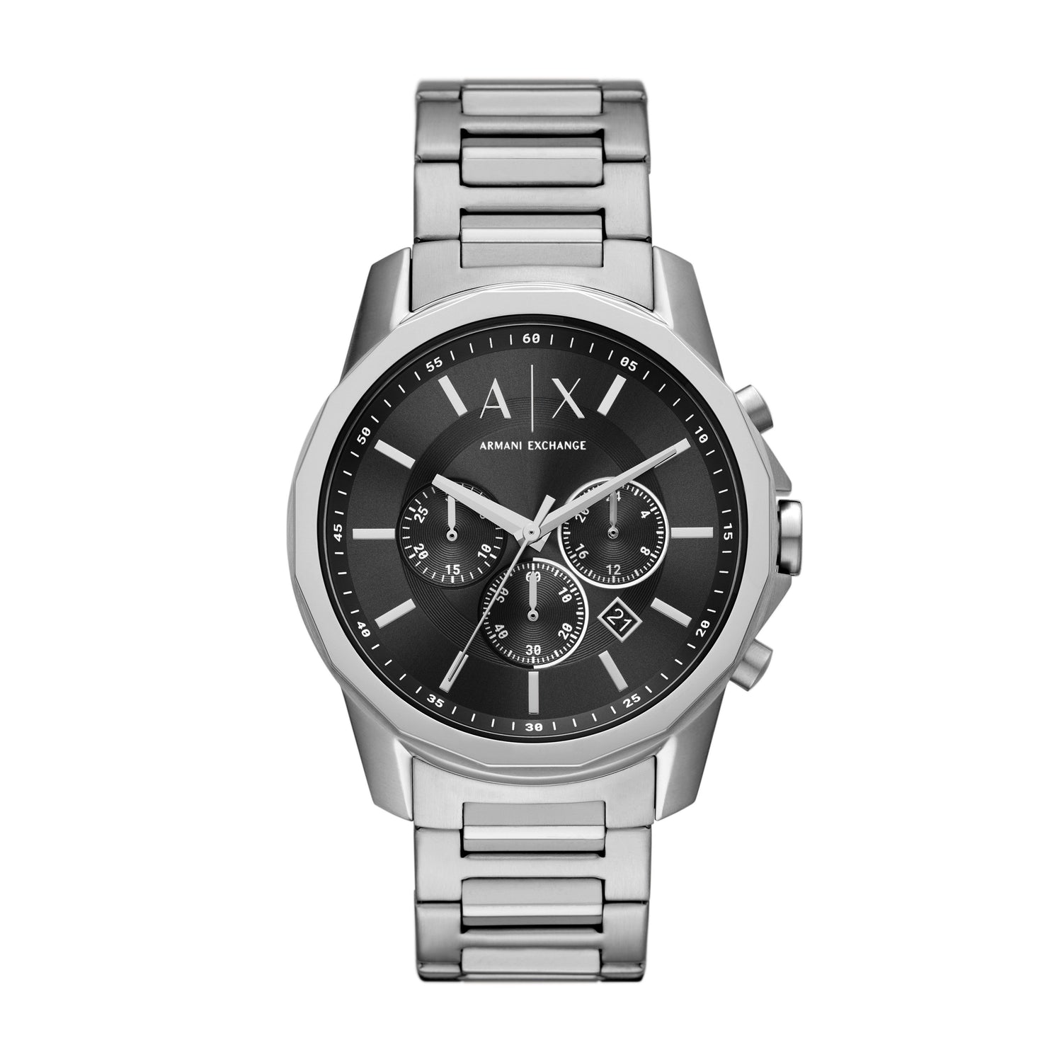 Armani Exchange Banks Black and Silver Men's Watch AX1720 Watches Armani Exchange 