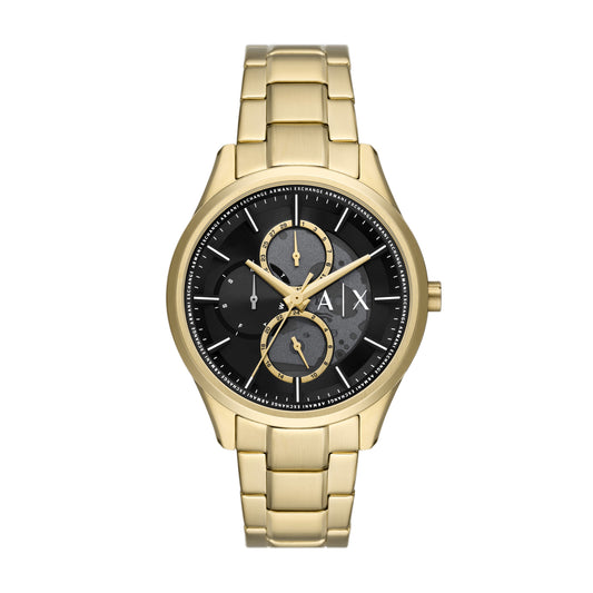 Armani Exchange Multifunction Gold-Tone Stainless Steel Watch AX1875 watches item
