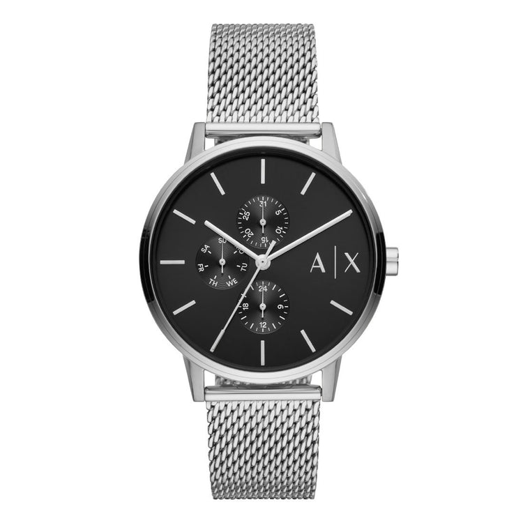Armani Exchange Cayde Silver Stainless Steel Watch AX2714 Watches Armani Exchange 