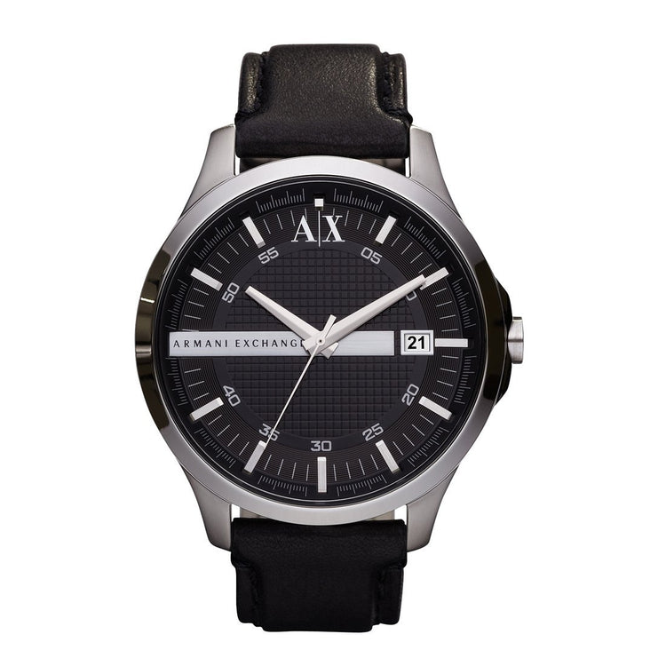 Armani Exchange Mens Hampton Black Watch AX2101 Watches Armani Exchange 