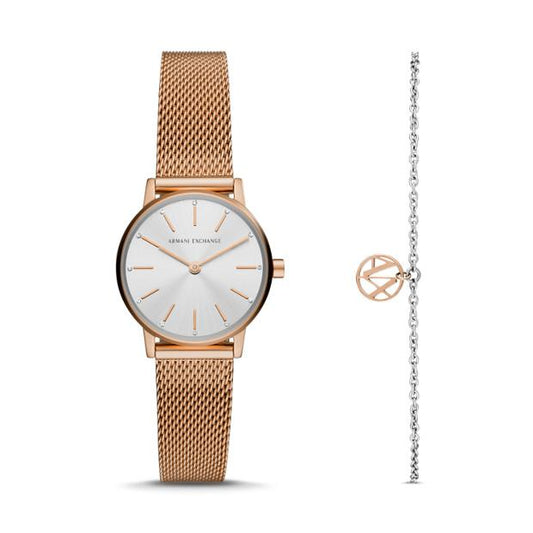 Armani Exchange Lola Rose Gold Women's Watch Gift Set AX7121 Watches Armani Exchange  watches item