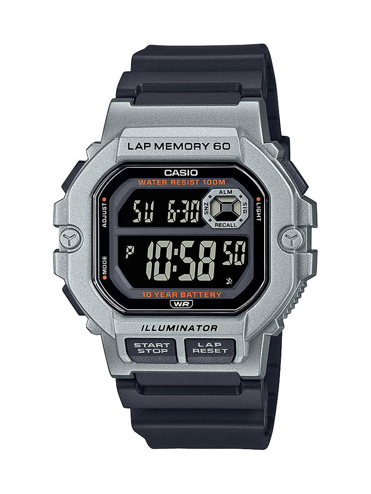 Casio G Shock Black and Silver Watch WS-1400H-1BV