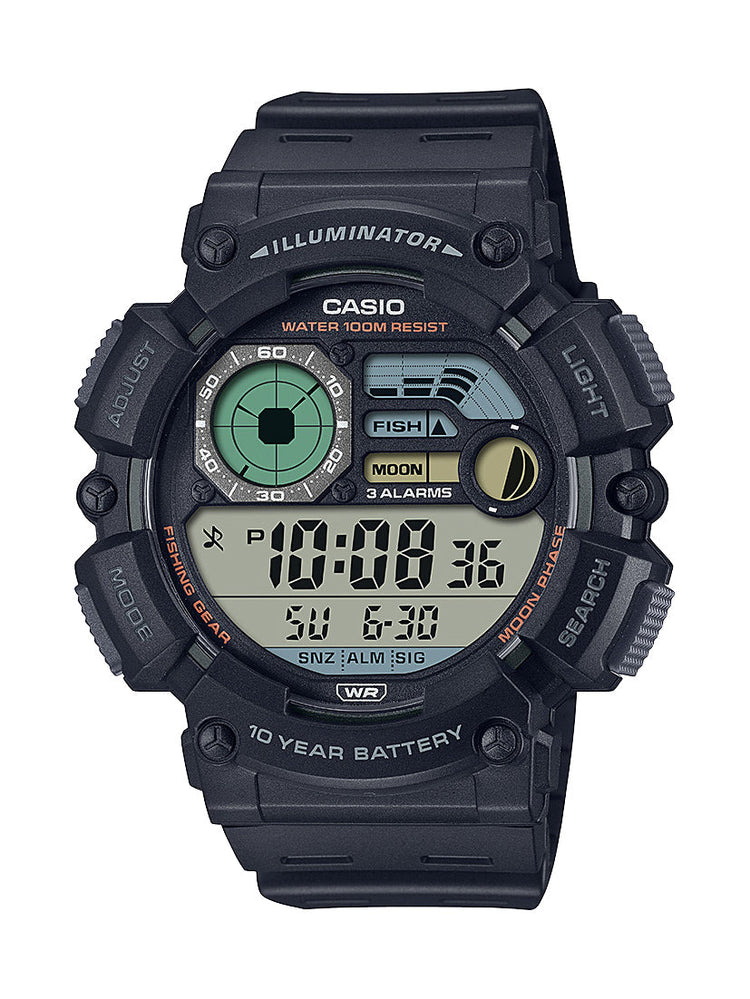 Casio Black Large Digital Watch WS1500H-1A