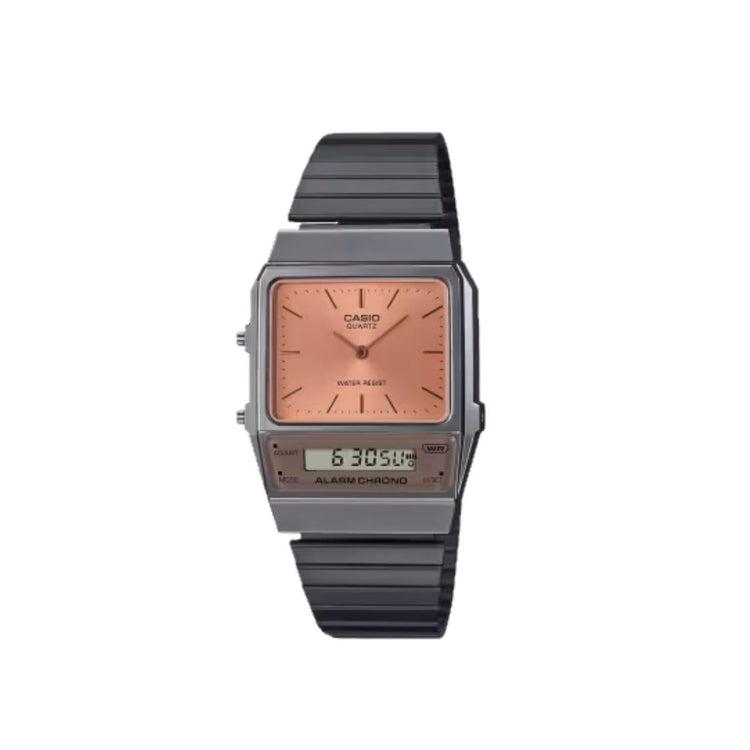 Casio Vintage Grey and Orange Watch AQ-800ECGG-4ADF