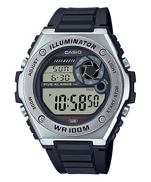 Casio Silver Digital Watch MWD100HD-1A