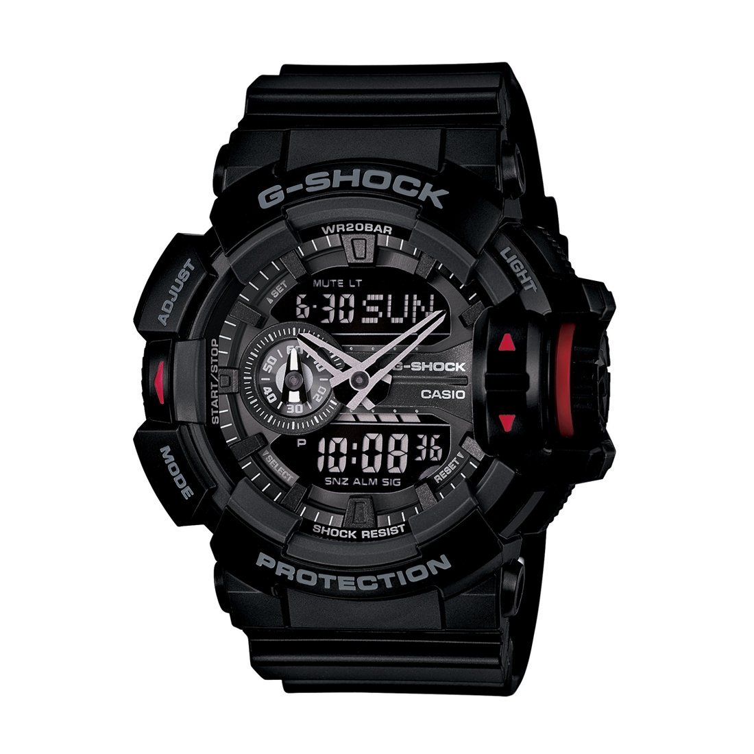 Casio G Shock Rotary Switch Series Analog-Digital Black Watch GA400-1B Watches Casio 