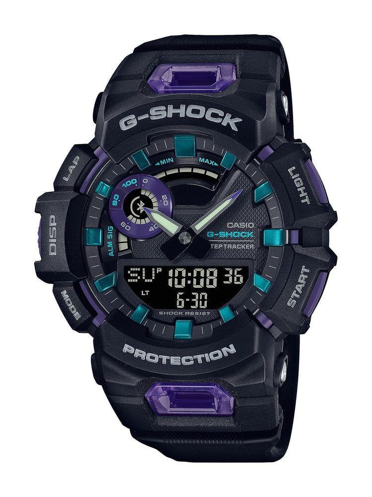 Casio G Shock Black and Purple Watch GBA900-1A6