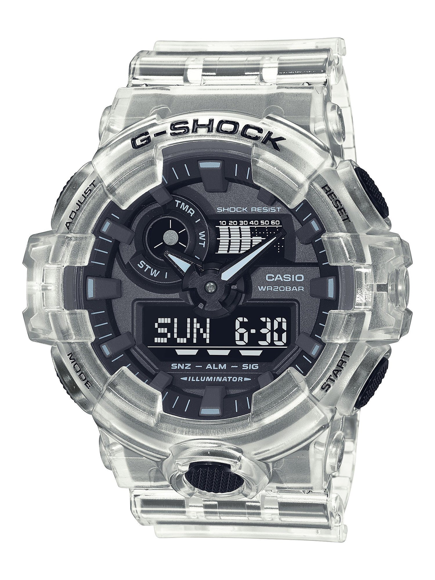 Casio G Shock Transparent Watch GA-700SKE-7ADR Watches Casio 