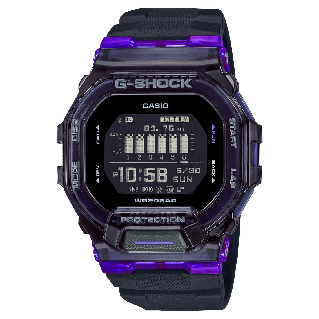 Casio G Shock G Squad Purple Watch GBD-200SM-1A6 Watches Casio 