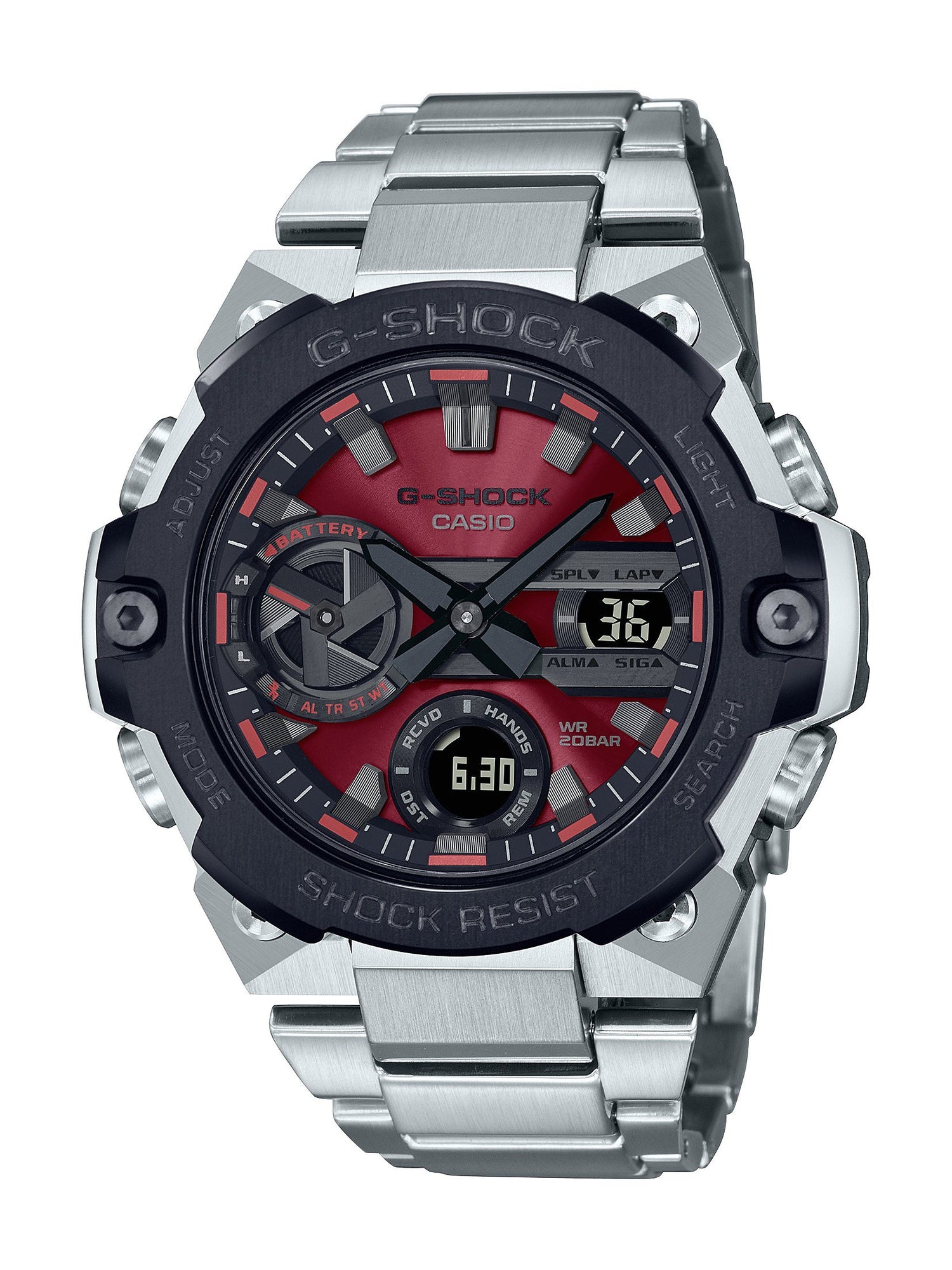 Casio G Shock G Steel Black and Silver Watch GST-B400AD-1A4DR Watches Casio 
