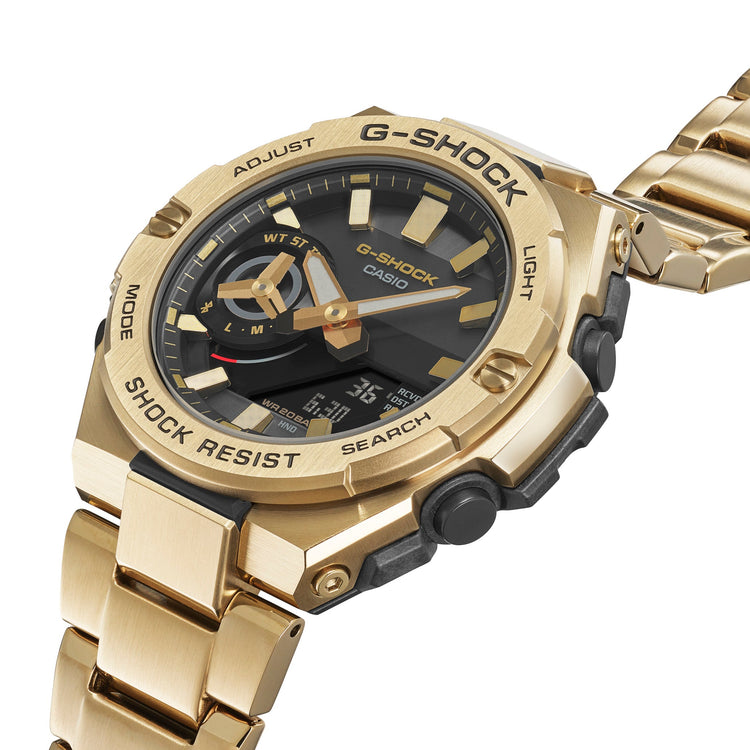 Casio G Shock G Steel Gold Watch GST-B500GD-9A