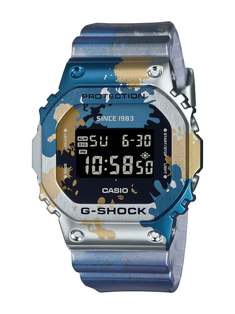 Casio G Shock Blue and Gold Watch GM5600SS-1D