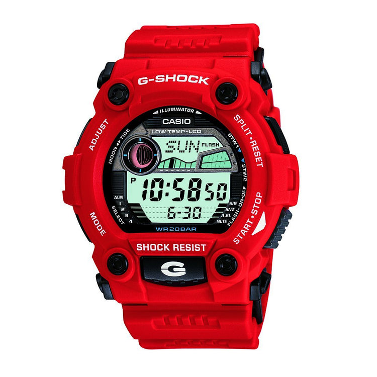 Casio G-Shock Digital 200M Red Resin Band Watch Watches Casio 