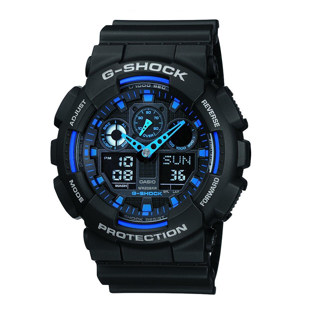 Casio G-Shock Digital Analogue 200M Black Rubber Watch Watches Casio 