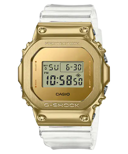 Casio G Shock White and Gold Men's Watch GM-5600SG-9